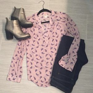 Mossimo Semi sheer loose blouse